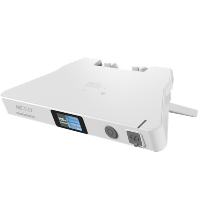 2-in-1 battery with folding stand
