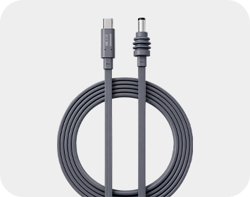USB-C® to flat DC cable